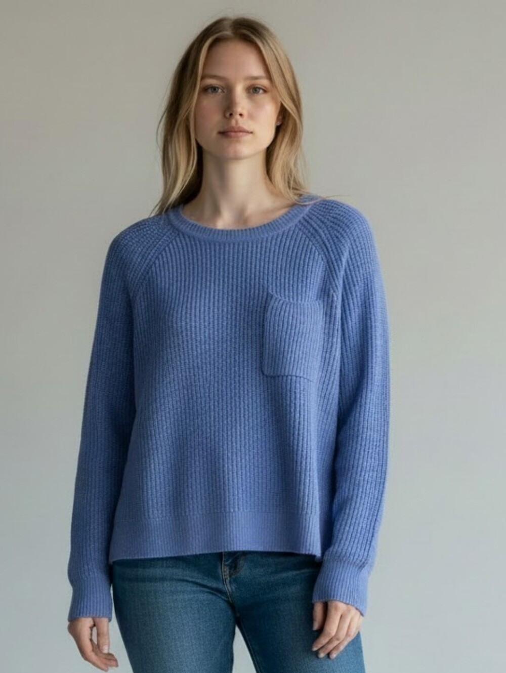Talbots Cotton Women's Blue Sweater